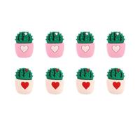 WATIIFUFU Protezione per Cavi Caricatore 8 Pezzi Copricavo in PVC a Forma di Cactus Adorabile, Protezione Completa delle estremità del Cavo per Cavo Dati USB
