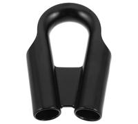 WATIIFUFU Redancia per Verricello in Acciaio Inox 304 Nera Taglia M Protezione per Occhiello e Ditale per Cavo D'acciaio, Accessorio per Sollevamento e Tiranti Industriali, Installazione