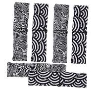 WATIIFUFU Sacchetti Per Bacchette in Cotone e Lino, Custodie Porta Bacchette Giapponesi Protezione Antipolvere, Set Da 6 Pezzi Per Ristoranti, Picnic e Uso Domestico