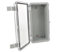 WATIIFUFU Scatola di Giunzione per Esterni, Project Box, Coperchio Trasparente, Abs, Ip67, Bianco, Struttura a Due Vie, per Uso Outdoor e Interrato