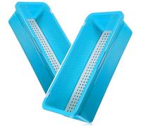 WATIIFUFU Set 2 Pezzi Portaposate con Coperchio in Plastica con Vassoio Drenante, Organizer per Posate da Cucina Piccolo per Cassetto, Contenitore per Utensili da Tavolo per Casa e Cucina