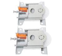 WATIIFUFU Set 2 Pezzi Puleggia per Porta Scorrevole Armadio Ruote Sospese con Cuscinetti a Sfera Rulli Silenziosi Resistenti per Ante Scorrevoli Ferramenta per Mobili e Sostituzione