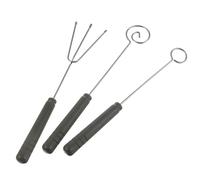 WATIIFUFU Set 3 Forchette Design Ergonomico in Inossidabile per Fonduta Superficie Liscia senza Bave, per Decorazione Torte e