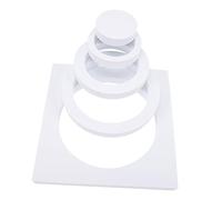 WATIIFUFU Set di Puntelli Resistente All’acqua e Leggero Fotografici a Cubo Geometrico in Schiuma Eva Bianco per Still Cosmetici in Servizio Fotografico