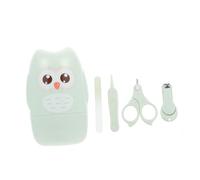 WATIIFUFU Set Tagliaunghie per Bambini Forbicine, Pinzette e Lima, Acciaio Inossidabile e Manico Abs, Sicuro per Neonati e Bambini Piccoli, Cura Unghie Mani e Piedi, Custodia Mint Caricata