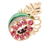 WATIIFUFU Spilla Anguria Smaltata Mini Cartoon Clip Colletto e Sciarpa Donna Spilla Brooch Moda Casual e Formale Accessorio Versatile per Maglioni Abiti e Giacche