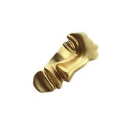 WATIIFUFU Spilla Creativa per Donna Pezzi a Forma di Volto in Lega Color Oro, Stile Semplice alla Moda, per Banchetti e Anniversari