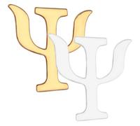 WATIIFUFU Spille Psicologia in Lega Vintage 2 Pezzi Smalto Lettera Greca Psi per Giacche e Borse Accessorio Retrò per Eventi e Celebrazioni