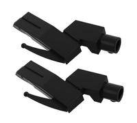 WATIIFUFU Supporto 2 Plastica per Cartuccia Nera in e Giradischi Retro Pezzi Protezione Ago Design Retrò Elegante per Accessori Vinile e Fonografo