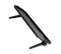 WATIIFUFU Supporto per Monitor Pieghevole in ABS Nero per Scaffale Ufficio, Organizer per Display Computer Che Mantiene l'Ordine