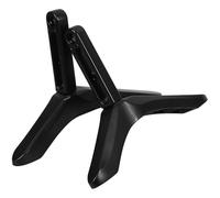 WATIIFUFU Supporto Tv da Tavolo Base a Triangolo in Lega di Alluminio Nero Stabile e Sostituzione per Piedistallo Danneggiato, Capacità Fino a 45kg