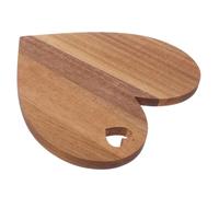 WATIIFUFU Tagliere Vassoio Rustico 30,5x25,5x1,5 Cm in Legno a Forma di Cuore Resistente e Portatile per Formaggi, Salumi e Verdure per Cucina Domestica, Picnic e Festività