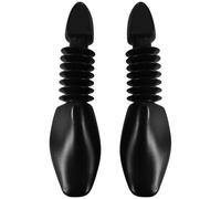 WATIIFUFU Tendiscarpe a Molla Regolabile in Plastica Nera, Set da 1 Paio per Scarpe in Pelle da Uomo e Donna, Supporto Espositivo per Mantenere la Forma di Mocassini, Oxford e Scarpe da