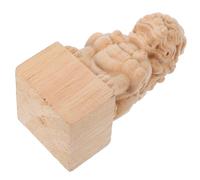 WATIIFUFU Terminali per Aste per Tende in Legno Massello Intaglio Classico a Ponte Romano, Decorazione Elegante e Stabile per Arredamento D'interni e Casa, Colore Kaki
