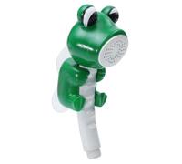 WATIIFUFU Testa Doccia Portatile Verde in Plastica Morbida, Spruzzatore Doccia Manuale Alta Resistenza e Facile da Fissare a Muro, per Bagno