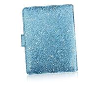 WATIIFUFU titolare del passaporto valigia valigie portamatite gabs portafogli portafoglio passaporto borsa da viaggio per donna portapassassaporto porta passaporto in pelle Blue