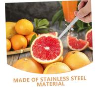 WATIIFUFU Utensili da Cucina in Acciaio per Frutta con Cucchiai Seghettati e Coltello Multifunzione per Pompelmo Kiwi Dessert e Insalate