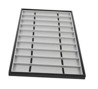 WATIIFUFU Vassoio Rettangolare 10 Organizer Mdf e Orologi per Scomparti in Anti-graffio Flanella, Elegante Porta Trattamento Donna Esposizione e Conservazione