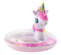 WATINC Gonfiabili per piscina per bambini unicorno piscina galleggiante anello piscina con glitter vacanze estive all'aperto spiaggia acqua festa giocattoli galleggiante piscina gonfiabile anello da