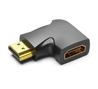 Watio Wave Adattatore - Adattatore 4k HDMI maschio a HDMI femmina con angolo di 270°, colore nero, ideale per collegamenti in spazi ristretti. *