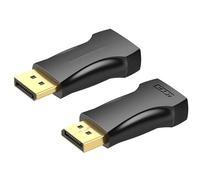 Watio Wave Adattatore - Adattatore Displayport a HDMI, connessione video, compatto, ideale per monitor, supporta risoluzioni fino a 4K, materiale durevole. * #*