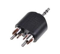 Watio Wave Adattatore - Jack da 3,5 mm maschio a 2 x RCA maschio, ideale per collegare dispositivi audio, di qualità durevole e facile da usare.