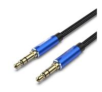 Watio Wave Cavo audio - Cavo stereo jack 3,5 mm maschio a jack 3,5 mm maschio, 1 m, colore blu, ideale per connessioni audio su dispositivi mobili o altoparlanti. * #*