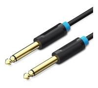 Watio Wave Cavo audio - Cavo stereo mono jack 6.5/m a jack 6.5/m, 0.5 m, colore nero, ideale per connessioni audio di qualità. *