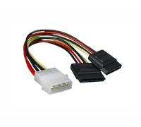 Watio Wave Cavo di alimentazione - Molex maschio a 2 x SATA femmina, lunghezza 15 cm, ideale per collegare più dispositivi di memorizzazione.