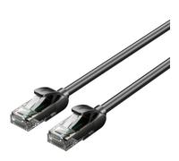 Watio Wave Cavo di rete 10 m, tipo RJ45, categoria 5E, UTP, AWG26, colore nero, ideale per il collegamento di dispositivi elettrici e reti. *