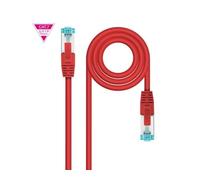 Watio Wave Cavo di rete - tubo 600 MHz lszh sftp pimf cat7 awg26, 0,25 m, colore rosso, alta velocità e qualità di connessione. *