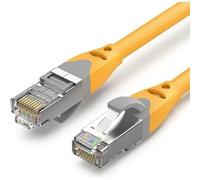 Watio Wave Cavo di rete - tubo RJ45 Cat.6A S/FTP AWG27, 0,5 m, giallo, ideale per connessioni ad alta velocità in ambienti elettrici. *