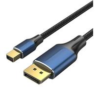 Watio Wave Cavo Displayport 1.4 per collegamento video, 8 K, 2 metri, con connettore DP/M a mini DP/M, colore nero, alta qualità*