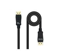 Watio Wave Cavo Displayport 1.5m versione 1.4 con connettori DP/M nero, ideale per alta definizione e trasferimento dati efficiente. *