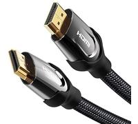 Watio Wave Cavo HDMI - Cavo intrecciato da 1 m, versione 2.0, supporta 4K, connessione maschio a maschio, ideale per video e audio ad alta definizione. *