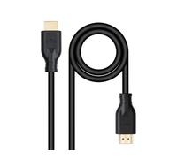Watio Wave Cavo HDMI V2.0 2 metri risoluzione 4K nero trasferimento dati veloce ideale per video e giochi in alta definizione. *