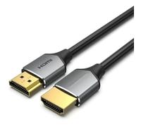 Watio Wave Cavo HDMI V2.0 da 0,5 m, compatibile con 4K, con connettori maschio su entrambe le estremità, colore grigio. Ideale per trasferire video e audio. *