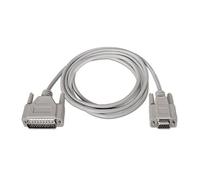 Watio Wave Cavo - Serie Null Modem db9 Femmina a db25 Maschio da 1,8 m, Ideale per il collegamento di dispositivi elettronici. Collega facilmente Vecchie attrezzature.