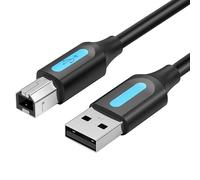 Watio Wave Cavo USB 2.0 - Cavo tipo a/m-b/m da 0,5 m, colore nero, ideale per il collegamento di stampanti, ad alta velocità di trasferimento. *