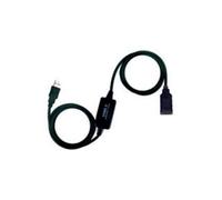 Watio Wave Cavo USB 2.0 prolunga - cavo tipo A/M-A/H, lunghezza 15 m, amplificatore integrato per una maggiore portata ed efficienza di trasmissione. *