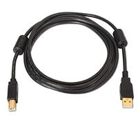 Watio Wave Cavo USB - Cavo USB 2.0 tipo a/m a b/m da 5 m, colore nero, ideale per collegare stampanti e altri dispositivi elettronici. *