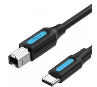 Watio Wave Cavo USB - Cavo USB 2.0 tipo a/m a usb-c/m, 1,5 m, nero, ideale per stampanti, alta velocità di trasferimento e durata. *