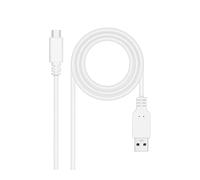 Watio Wave Cavo USB - Cavo USB 3.1 gen2, 10 gbps, 3A, tipo usb-c a usb-a, colore bianco, per trasferimenti rapidi e ricarica efficiente. *