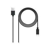 Watio Wave Cavo USB - USB 2.0 tipo usb-c/m a/m, 3 m di lunghezza, 3 a di potenza, colore nero, ideale per trasferimenti rapidi e ricarica efficiente. *