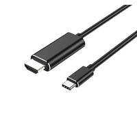 Watio Wave Cavo video - USB C maschio a HDMI maschio, 2 metri, 4k, colore nero, ideale per connessioni ad alta definizione.