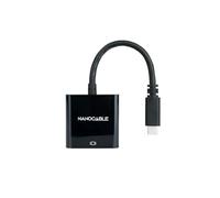 Watio Wave Convertitore - Adattatore USB C a HDMI 4K da 15 cm, nero, consente di trasmettere video in alta definizione, ideale per collegare dispositivi moderni. *