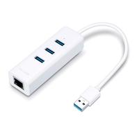 Watio Wave Convertitore - Convertitore da USB 3.0 a Ethernet Gigabit con hub a 3 porte USB 3.0, ideale per connessione rapida ed efficiente.