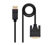 Watio Wave Convertitore - Convertitore DisplayPort a DVI da 2 m, ideale per collegare dispositivi DisplayPort a display DVI, alta qualità con segnale visivo. *