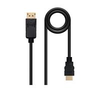 Watio Wave Convertitore - Convertitore displayport a hdmi da 1,5 m, connessione sicura e veloce, ideale per trasmettere audio e video di alta qualità. *