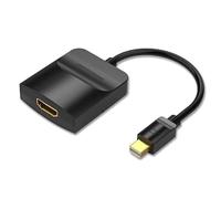 Watio Wave Convertitore - Convertitore Mini DisplayPort a HDMI; compatto, nero, supporta audio e video, plug and play, facile da usare. *
